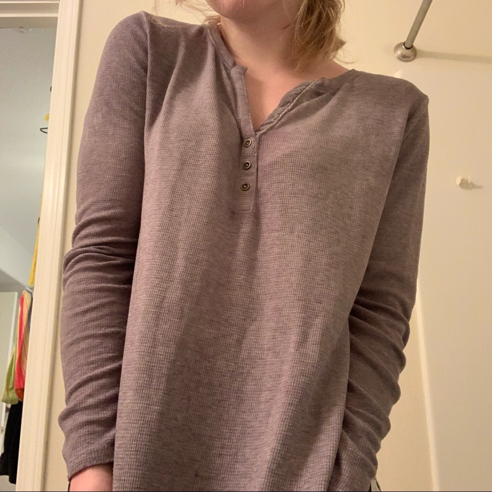 lavender long sleeve shirt